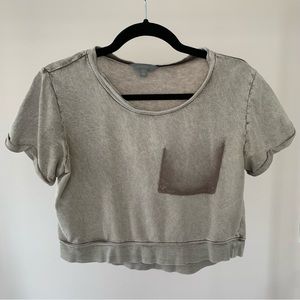 90s Distressed Brown Grunge Top